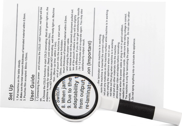 Imagen nítida con lente de vidrio