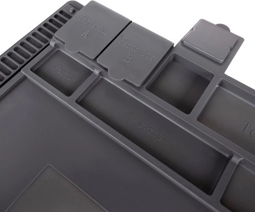 Compartimentos magnéticos para tornillos y piezas pequeñas