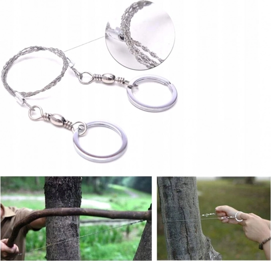 Sierra de cable para cortar madera rápidamente