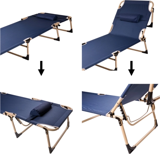 4 posiciones de respaldo y almohadilla para mayor confort