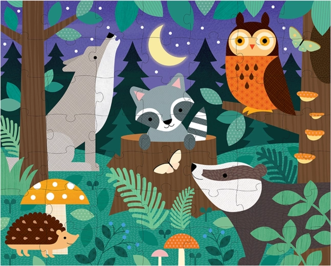 Bosque nocturno lleno de sorpresas