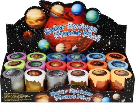 Diseño planetario y colores vibrantes