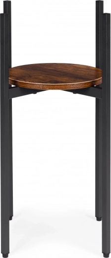 Repisa de madera con estilo para plantas y decoraciones