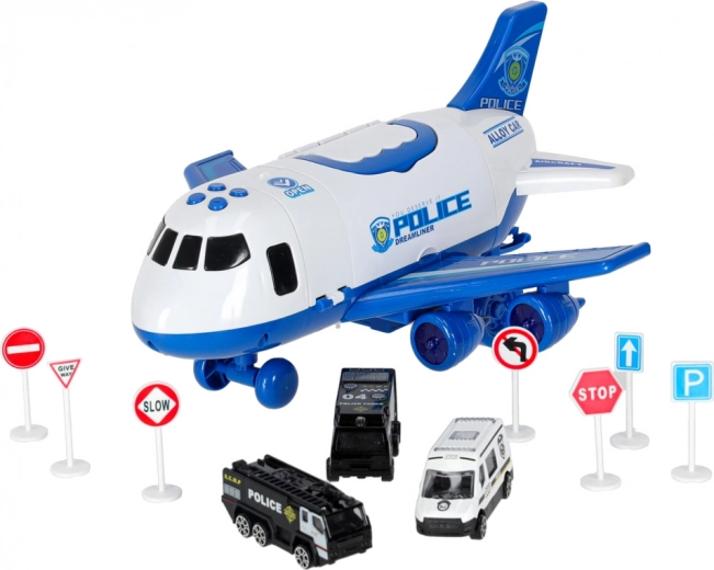 Equipo policial completo incluido señales