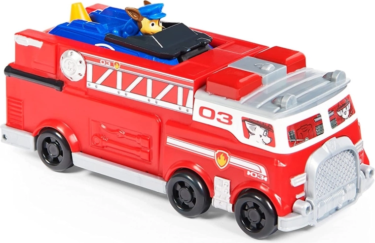 Gran modelo del camión de bomberos
