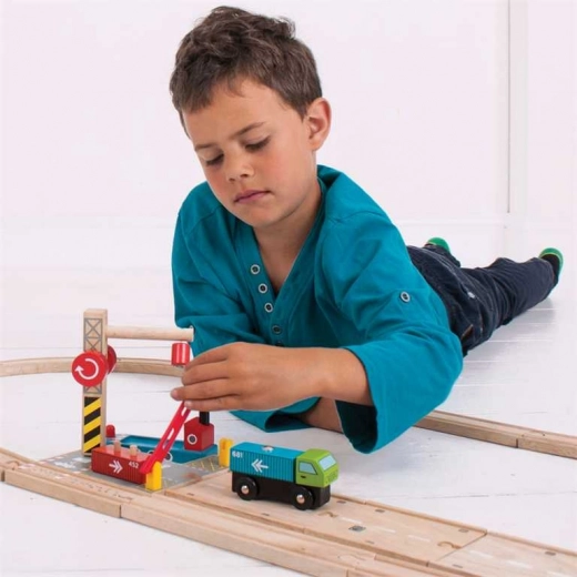 Compatible con vías de tren de madera
