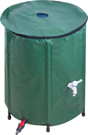 Agua de lluvia limpia gracias a la tapa de malla con cremallera