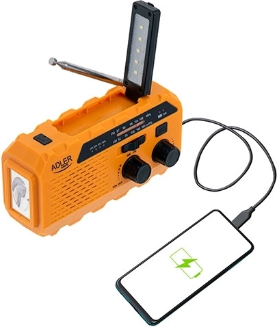 Radio FM/AM y power bank en uno