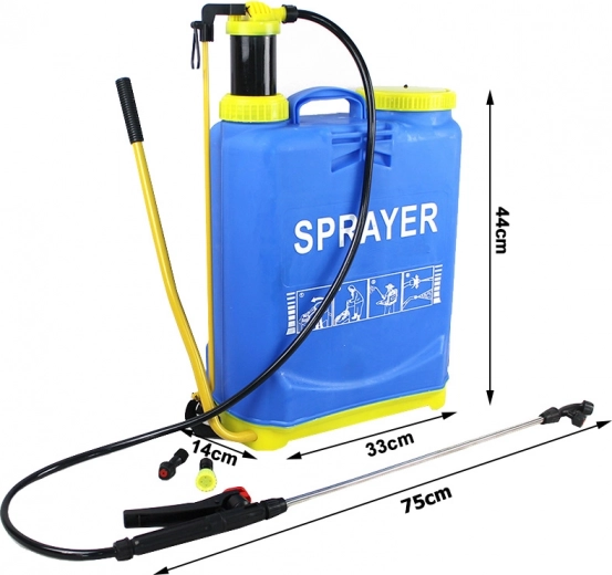 Depósito grande de 16 l y transporte cómodo