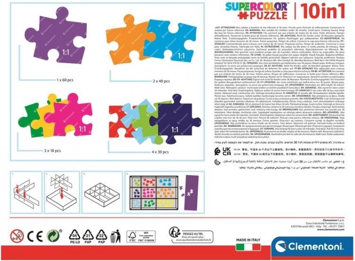 10 puzles en un solo paquete