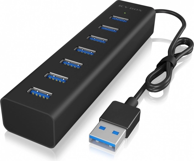 Siete puertos USB 3.0 rápidos