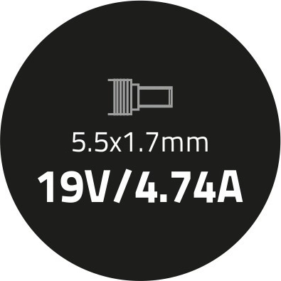 Parámetros optimizados 19 V / 4.74 A