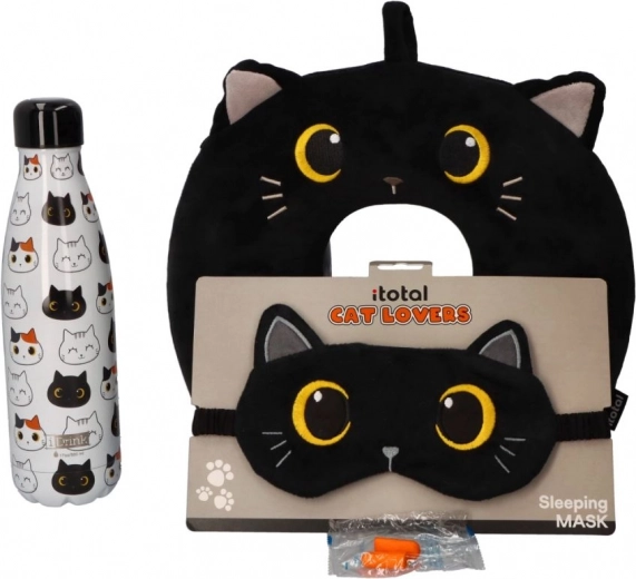 Diseño adorable de gatita para viajar