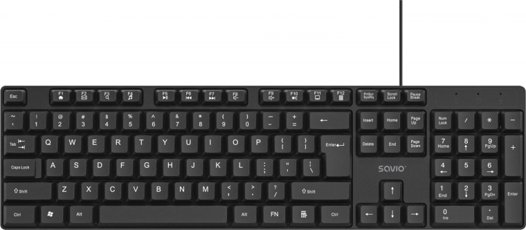 Distribución US completa de 104 teclas