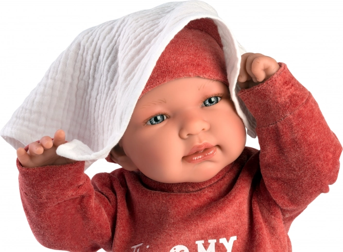 Mantita de apego con pompón para calmar