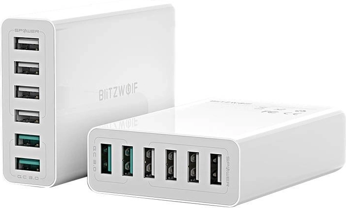 6 puertos con QC 3.0