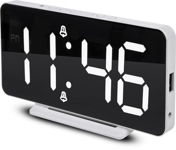 Alarma dual y repetición de 5–60 minutos