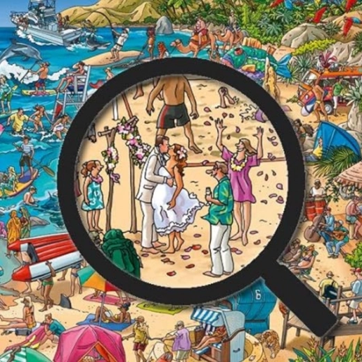 Emocionante escena de playa
