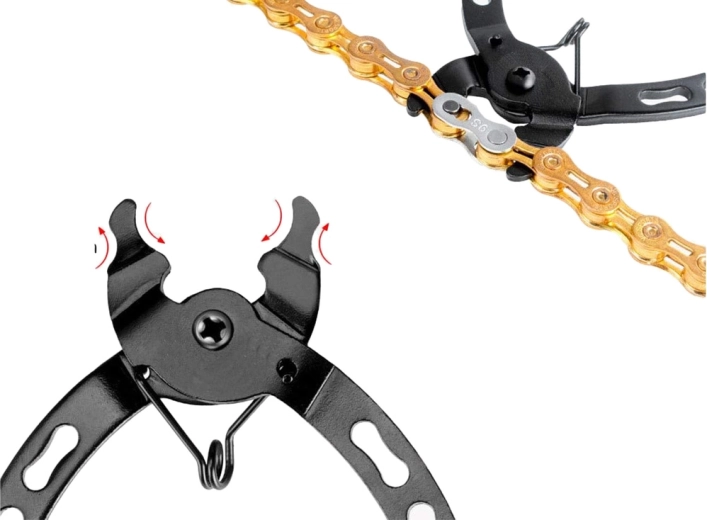 Apertura y cierre fáciles del eslabón rápido