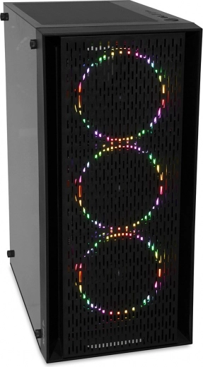 Tres ventiladores LED frontales de 120 mm para una refrigeración potente