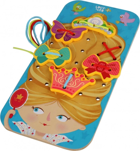 Decoración creativa del cabello de la princesa