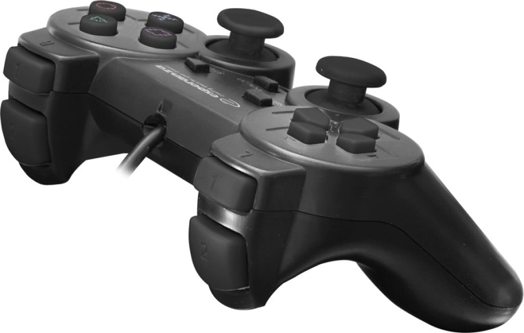 Control preciso gracias a 2 analógicos y cruceta de 8 direcciones