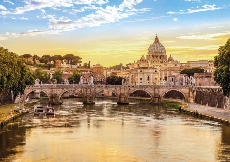 Impresionante motivo de Roma en colores cálidos