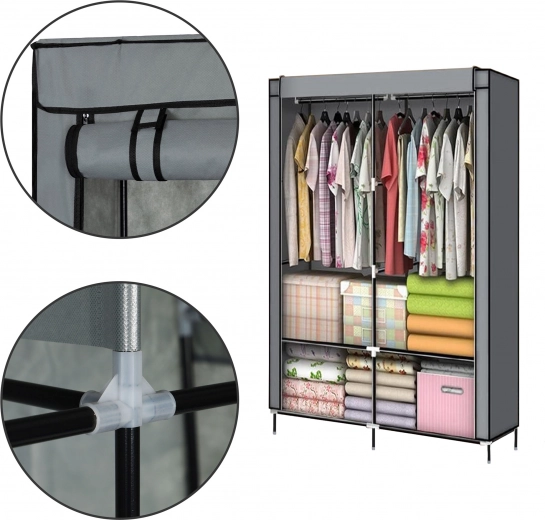 Estructura metálica estable y estantes resistentes