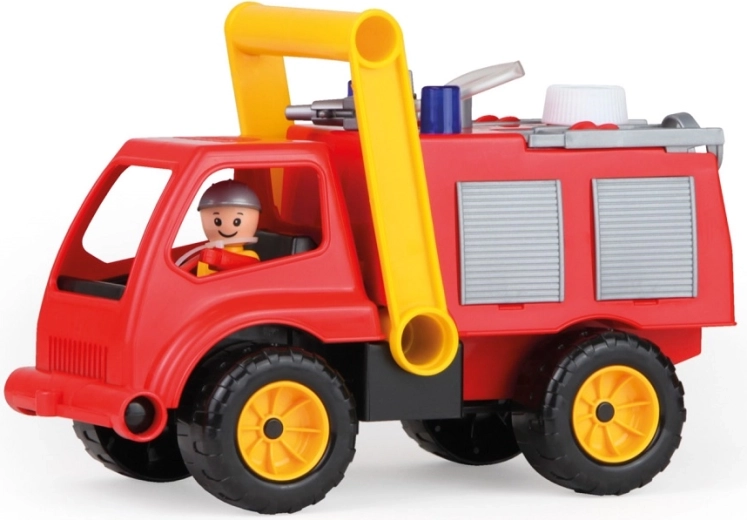 Cabina abatible con figura de bombero