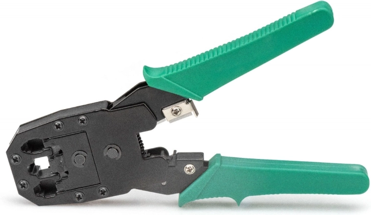 Crimpado preciso de conectores RJ45