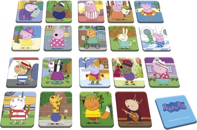 Juego de memoria con Peppa Pig