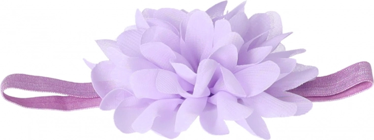 Diadema rosa con motivo floral