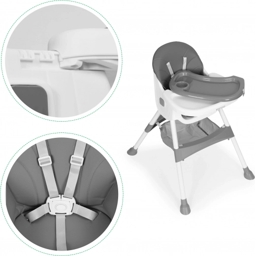 Bandeja de doble capa con ajuste de 3 niveles