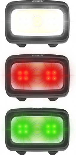7 modos: blanco, rojo y verde