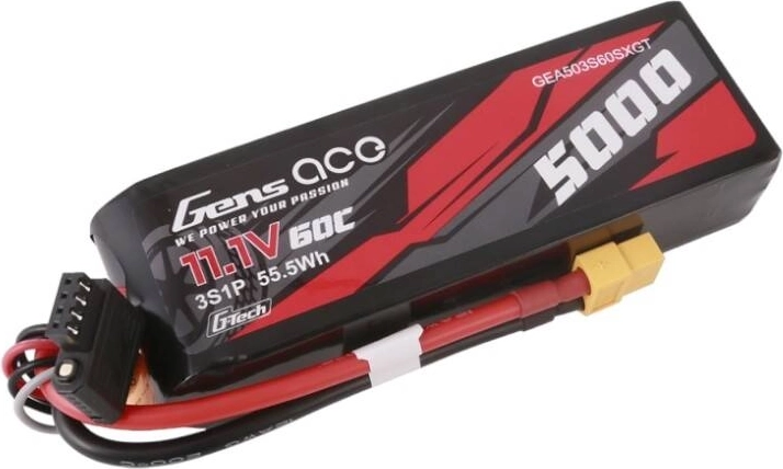 Capacidad de 5000 mAh para más tiempo de conducción