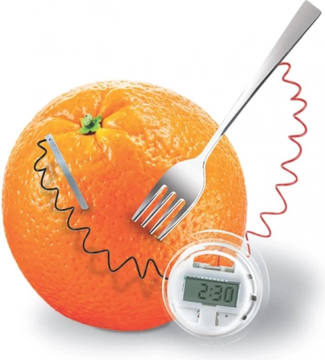 Relojes cítricos: electricidad a partir de fruta