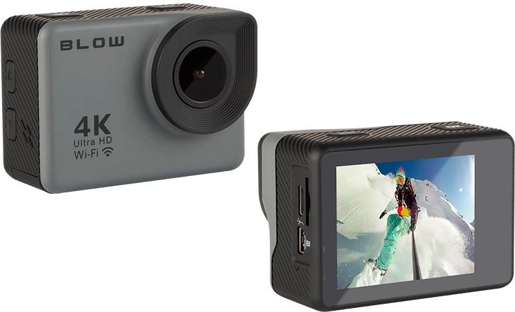 Gran angular de 170° y pantalla LCD de 2" clara para deportes extremos