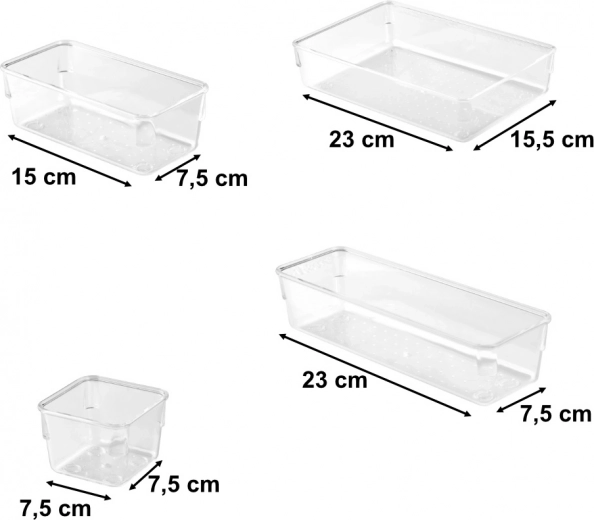Cuatro tamaños para máxima flexibilidad