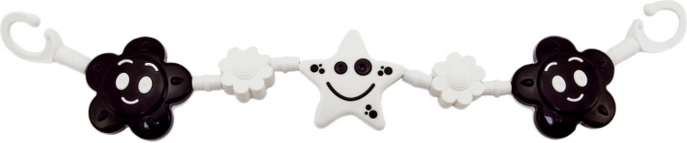 Cadena de contraste para cochecito para estimulación visual