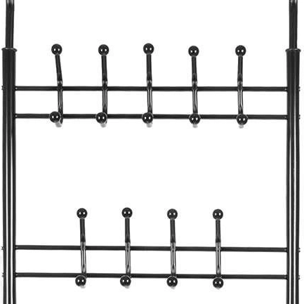 Hasta 18 ganchos para abrigos y accesorios