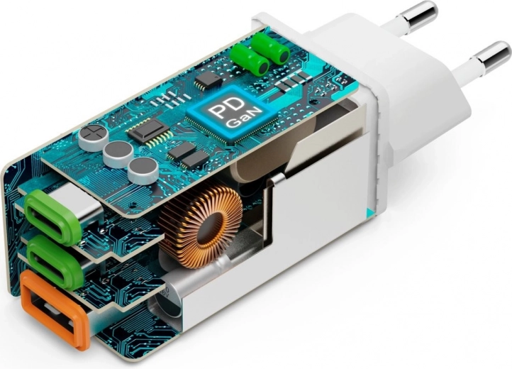 Potente tecnología GaN de 65 W