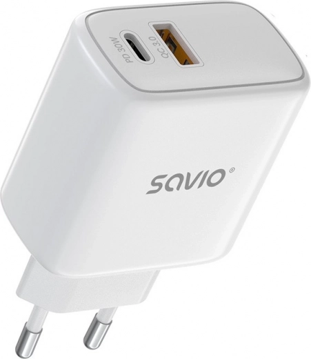 Dos puertos: USB‑C PD + USB‑A QC 3.0