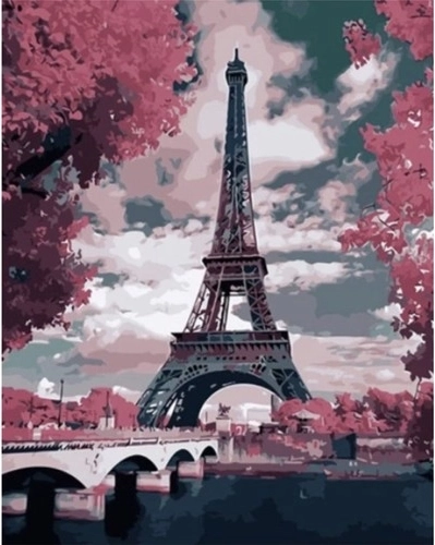 Elegante motivo de la Torre Eiffel