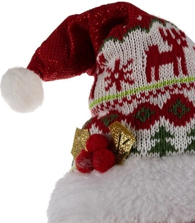 Gorro moldeable con patrón noruego