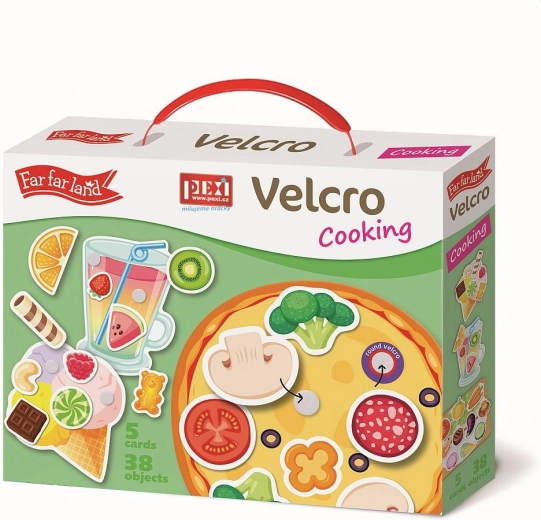 5 tarjetas con velcro