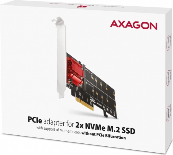 Dos unidades NVMe M.2 sin necesidad de bifurcación