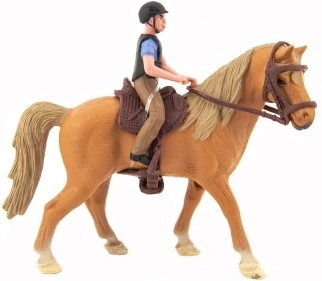 Pareja ecuestre realista