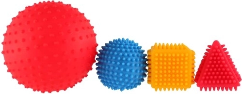 Diversas formas y texturas para la estimulación táctil