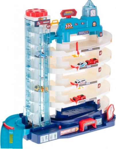 Aparcamiento multinivel y descensos rápidos