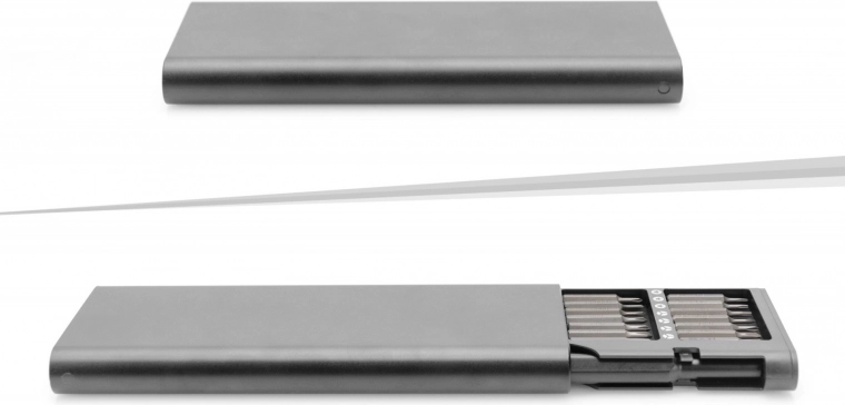 Estuche compacto de aluminio